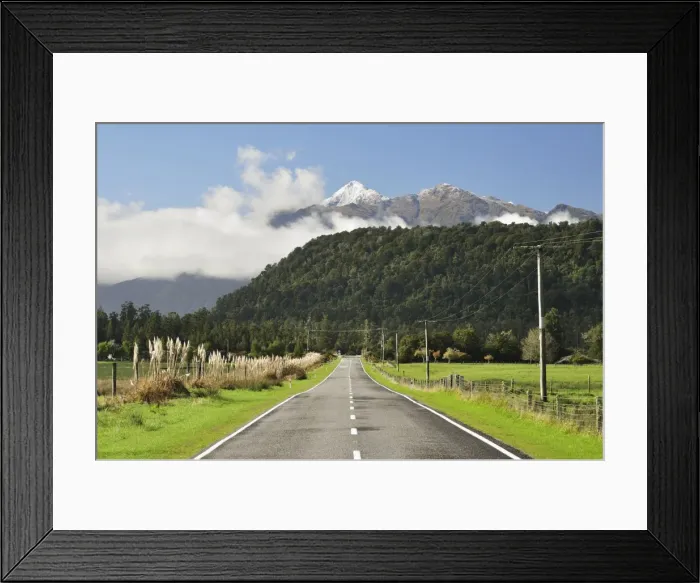 Framed Print : Hst Highway, near Jacobs River, West Coast, South Island, New Zealand, Pacific Framed Print : Hst Highway, near Jacobs River, West Coast, South Island, New Zealand, Pacific