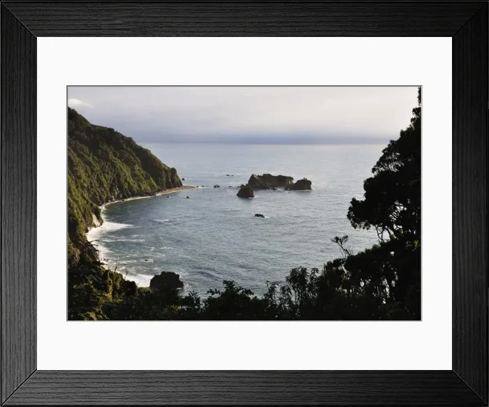 Framed Print : Knights Point, West Coast, South Island, New Zealand, Pacific