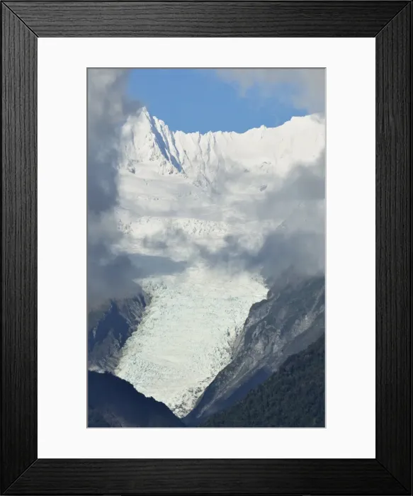 Framed Print : Fox Glacier, Westland Tai Poutini National Park, UNESCO World Heritage Site Framed Print : Fox Glacier, Westland Tai Poutini National Park, UNESCO World Heritage Site