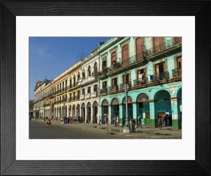 Framed Print : Old colonial houses in the center of Havana, Cuba, West Indies, Caribbean Framed Print : Old colonial houses in the center of Havana, Cuba, West Indies, Caribbean