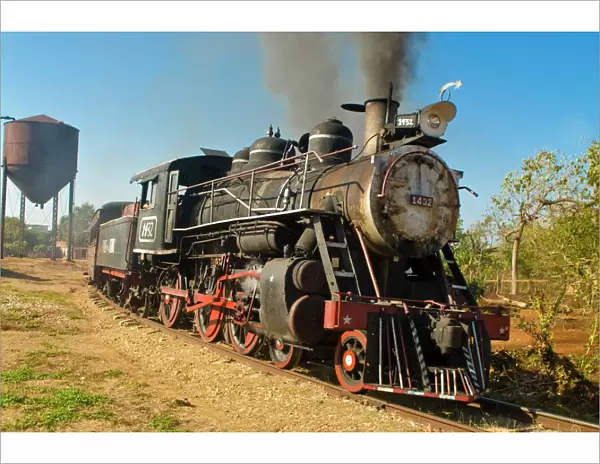 Old steam locomotive, Trinidad, Cuba, West Indies, Caribbean, Central America