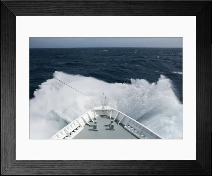 Framed Print : Cruise ship in high seas, Drake Passage, Antarctica, Polar Regions Framed Print : Cruise ship in high seas, Drake Passage, Antarctica, Polar Regions