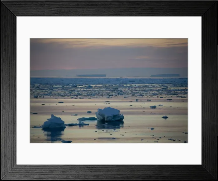 Framed Print : Ice floe in midnight light, Southern Ocean, Antarctic, Polar Regions Framed Print : Ice floe in midnight light, Southern Ocean, Antarctic, Polar Regions