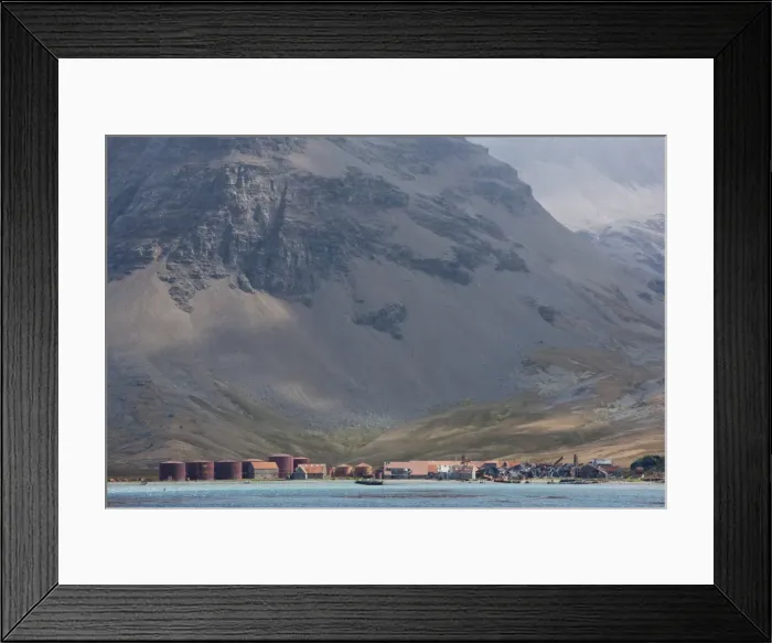Framed Print : Old Whaling Station, Husvik Island, Antarctic, Polar Regions Framed Print : Old Whaling Station, Husvik Island, Antarctic, Polar Regions