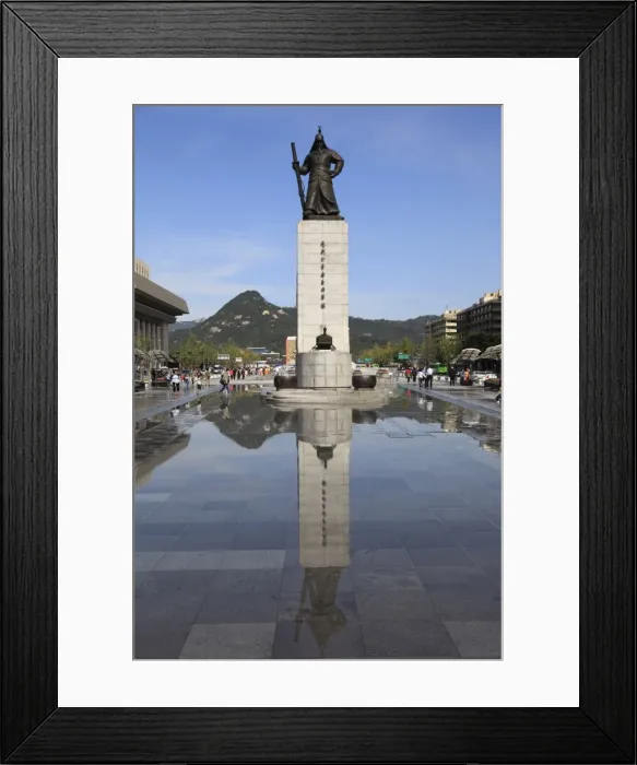 Framed Print : Admiral Yi Sun Sin Statue, Gwanghwamun Plaza, Gwanghwamun, Seoul, South Korea, Asia Framed Print : Admiral Yi Sun Sin Statue, Gwanghwamun Plaza, Gwanghwamun, Seoul, South Korea, Asia