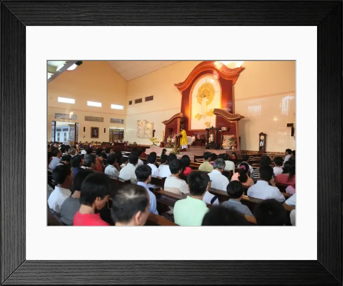 Framed Print : Catholic Mass in a Vietnamese church, Ho Chi Minh City, Vietnam, Indochina Framed Print : Catholic Mass in a Vietnamese church, Ho Chi Minh City, Vietnam, Indochina