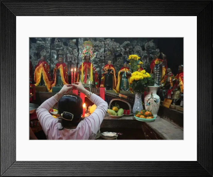 Framed Print : Womens room dedicated to Kim Hoa mothers goddess, Emperor Jade Pagoda Framed Print : Womens room dedicated to Kim Hoa mothers goddess, Emperor Jade Pagoda