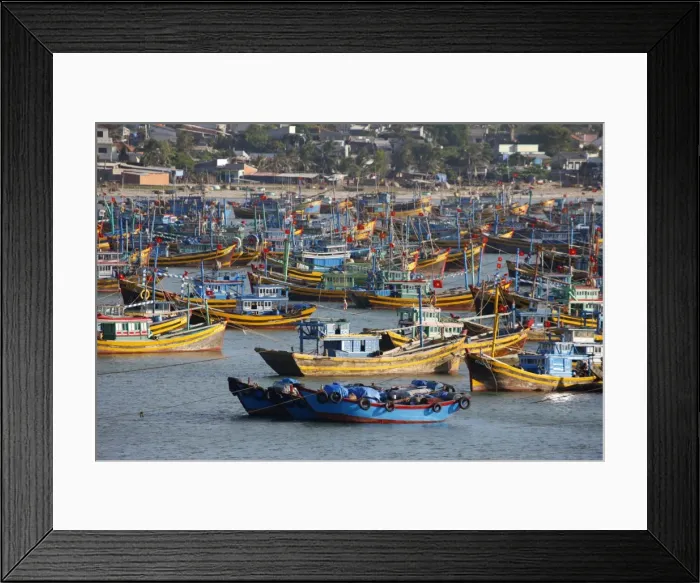 Framed Print : Fishing boats in Mui Ne harbor, Mui Ne, Bin Thuan, Vietnam, Indochina, Southeast Asia Framed Print : Fishing boats in Mui Ne harbor, Mui Ne, Bin Thuan, Vietnam, Indochina, Southeast Asia