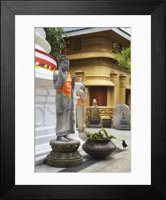 Framed Print : Statues at Gangaramaya temple, Cinnamon Gardens, Colombo, Sri Lanka, Asia Framed Print : Statues at Gangaramaya temple, Cinnamon Gardens, Colombo, Sri Lanka, Asia