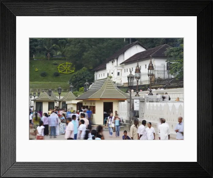 Framed Print : People outside Temple of the Tooth (Sri Dalada Maligawa), UNESCO World Heritage Site Framed Print : People outside Temple of the Tooth (Sri Dalada Maligawa), UNESCO World Heritage Site