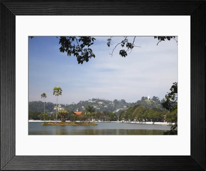 Framed Print : View of Kandy Lake, Kandy, Sri Lanka, Asia Framed Print : View of Kandy Lake, Kandy, Sri Lanka, Asia