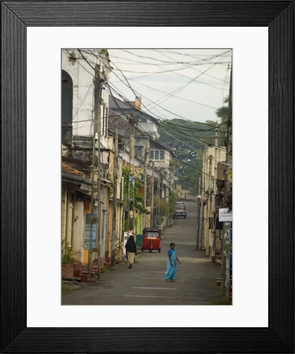 Framed Print : Street of old Dutch houses, inside Fort at Galle, south coast of Sri Lanka, Asia Framed Print : Street of old Dutch houses, inside Fort at Galle, south coast of Sri Lanka, Asia