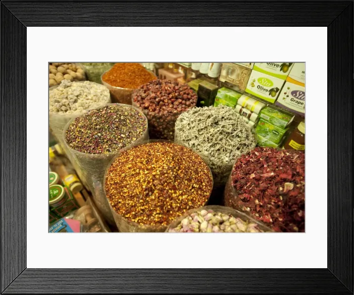 Framed Print : Spice Souk, Dubai, United Arab Emirates, Middle East Framed Print : Spice Souk, Dubai, United Arab Emirates, Middle East