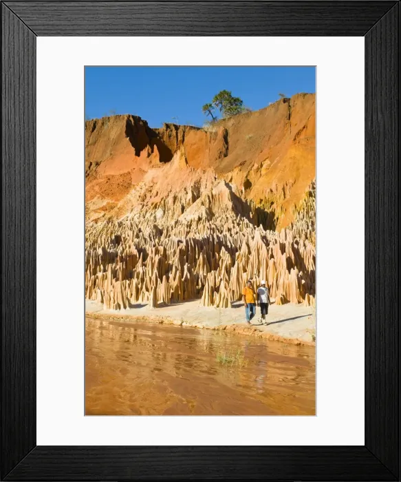 Framed Print : Red Tsingys, strange looking sandstone formations, near Diego Suarez (Antsiranana) Framed Print : Red Tsingys, strange looking sandstone formations, near Diego Suarez (Antsiranana)