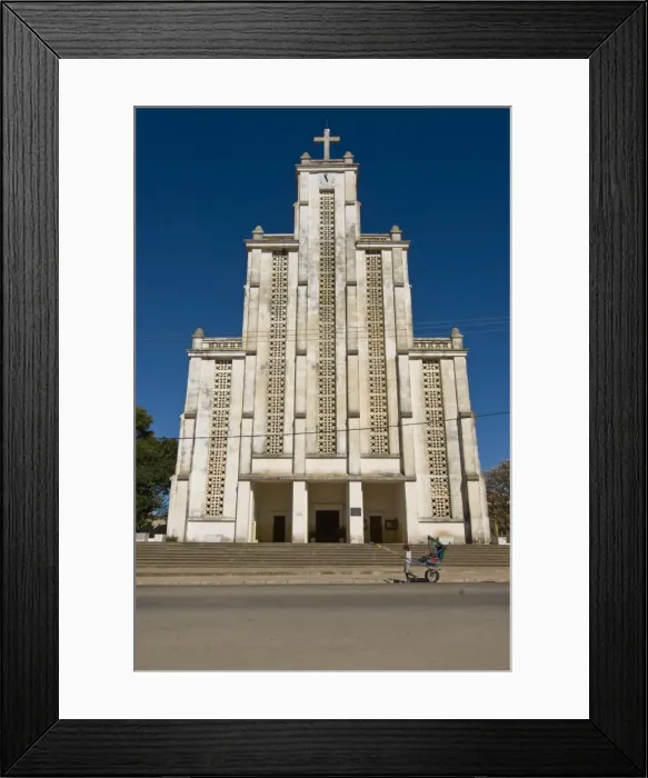 Framed Print : Modern church in Mahajanga, Madagascar, Africa Framed Print : Modern church in Mahajanga, Madagascar, Africa