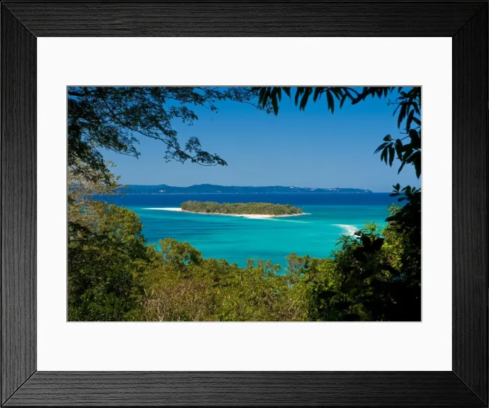 Framed Print : View from the island of Nosy Iranja to its little sister island near Nosy Be Framed Print : View from the island of Nosy Iranja to its little sister island near Nosy Be