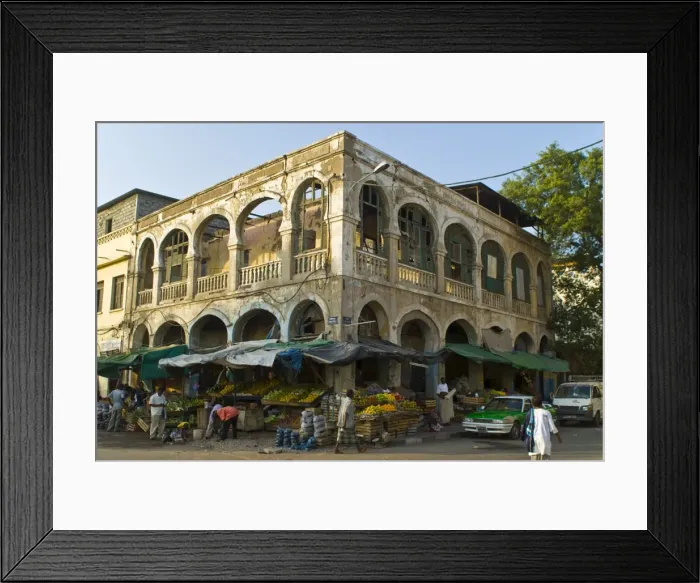 Framed Print : Old destroyed Italian colonial building, Djibouti, Republic of Djibouti, Africa Framed Print : Old destroyed Italian colonial building, Djibouti, Republic of Djibouti, Africa