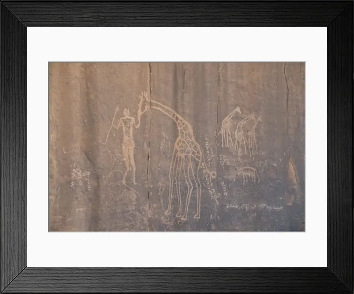 Framed Print : Rock inscription, Tassili n Ajjer, UNESCO World Heritage Site, Algeria Framed Print : Rock inscription, Tassili n Ajjer, UNESCO World Heritage Site, Algeria