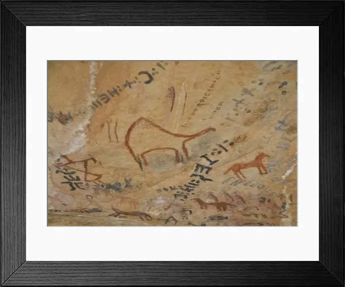 Framed Print : Rock paintings in the Tassili n Ajjer, UNESCO World Heritage Site, Southern Algeria Framed Print : Rock paintings in the Tassili n Ajjer, UNESCO World Heritage Site, Southern Algeria