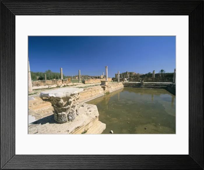 Framed Print : Hadrians Bath, Leptis Magna, UNESCO World Heritage Site, Tripolitania Framed Print : Hadrians Bath, Leptis Magna, UNESCO World Heritage Site, Tripolitania