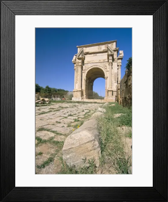 Framed Print : Severan arch (Settimio Severo arch), Leptis Magna, UNESCO World Heritage Site Framed Print : Severan arch (Settimio Severo arch), Leptis Magna, UNESCO World Heritage Site
