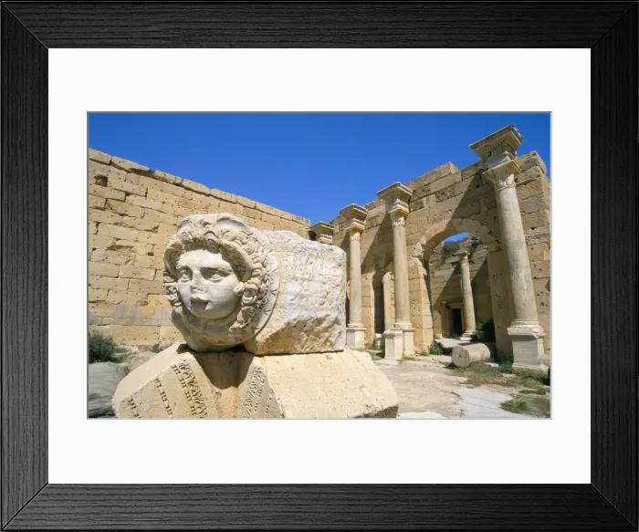 Framed Print : Gorgon head, Severan Forum, Leptis Magna, UNESCO World Heritage Site, Tripolitania Framed Print : Gorgon head, Severan Forum, Leptis Magna, UNESCO World Heritage Site, Tripolitania