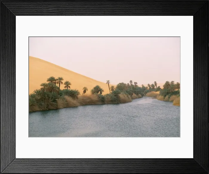 Framed Print : Lake, Erg Ubari, Sahara desert, Fezzan, Libya, North Africa, Africa Framed Print : Lake, Erg Ubari, Sahara desert, Fezzan, Libya, North Africa, Africa