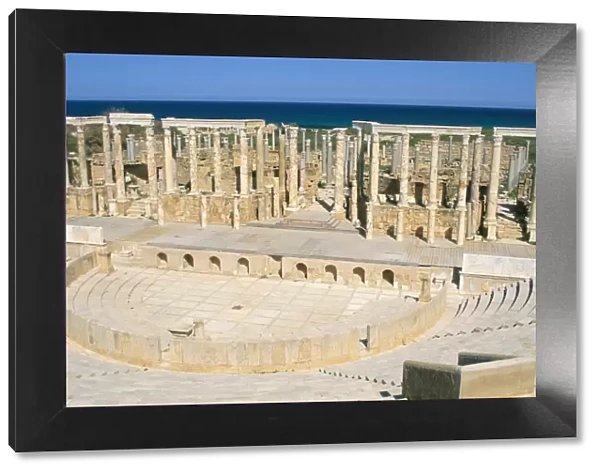 Theatre, Leptis Magna, UNESCO World Heritage Site, Tripolitania, Libya