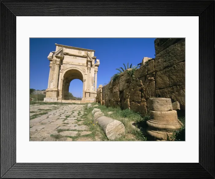 Framed Print : Severan arch (Settimio Severo arch), Leptis Magna, UNESCO World Heritage Site Framed Print : Severan arch (Settimio Severo arch), Leptis Magna, UNESCO World Heritage Site