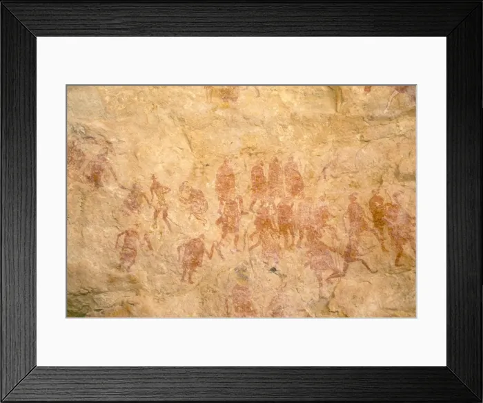 Framed Print : Primitive cave painting, Akakus, Sahara desert, Fezzan, Libya, North Africa, Africa Framed Print : Primitive cave painting, Akakus, Sahara desert, Fezzan, Libya, North Africa, Africa