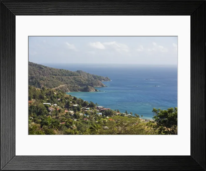 Framed Print : Man of War Bay, Charlotteville, Tobago, Trinidad and Tobago, West Indies