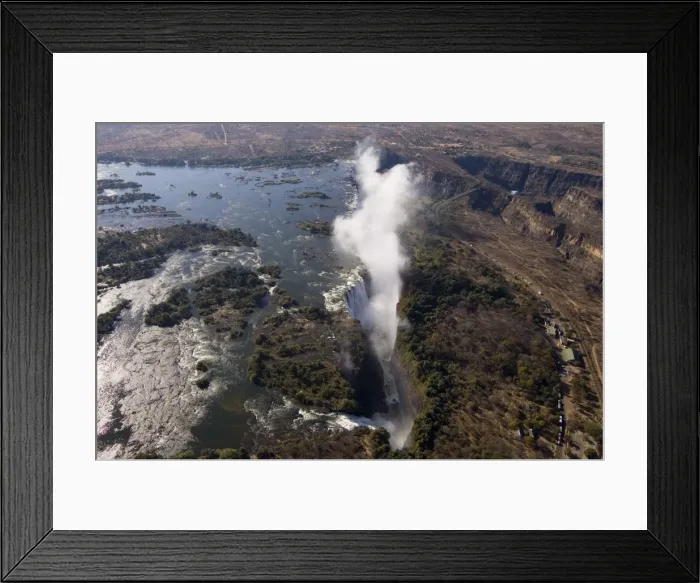 Framed Print : Victoria Falls, UNESCO World Heritage Site, Zambesi River, on the border of Zambia Framed Print : Victoria Falls, UNESCO World Heritage Site, Zambesi River, on the border of Zambia