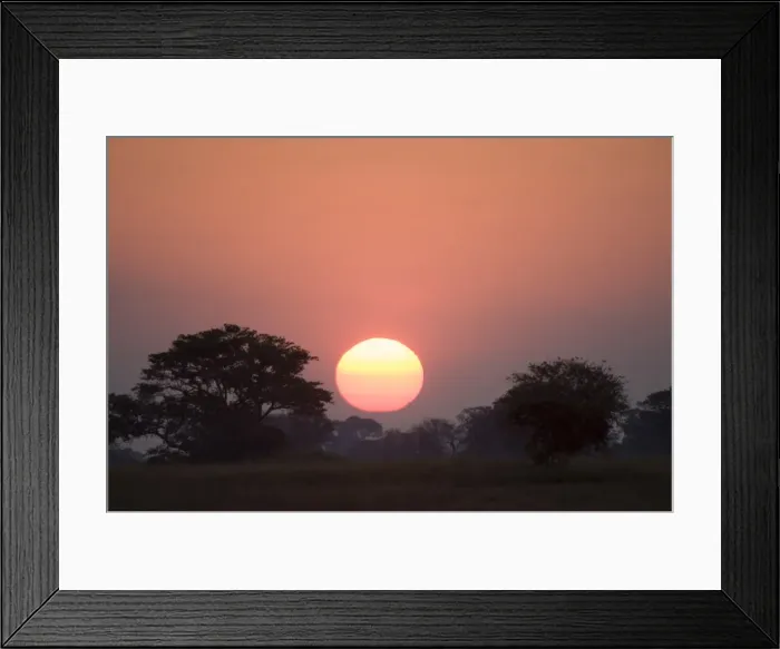 Framed Print : Sunset, Busanga Plains, Kafue National Park, Zambia, Africa Framed Print : Sunset, Busanga Plains, Kafue National Park, Zambia, Africa