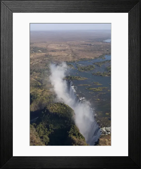 Framed Print : Victoria Falls, UNESCO World Heritage Site, Zambesi River, on the border of Zambia Framed Print : Victoria Falls, UNESCO World Heritage Site, Zambesi River, on the border of Zambia