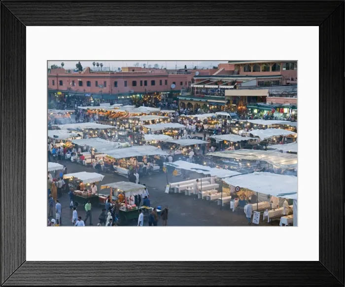 Framed Print : Place Jemaa El Fna (Djemaa El Fna), Marrakech, Morocco, North Africa, Africa Framed Print : Place Jemaa El Fna (Djemaa El Fna), Marrakech, Morocco, North Africa, Africa