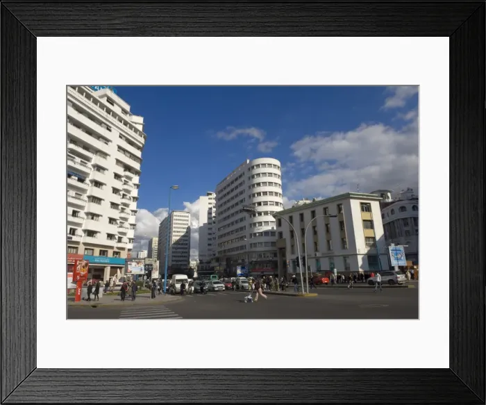 Framed Print : Avenue de l Armee Royale, Casablanca, Morocco, North Africa, Africa Framed Print : Avenue de l Armee Royale, Casablanca, Morocco, North Africa, Africa