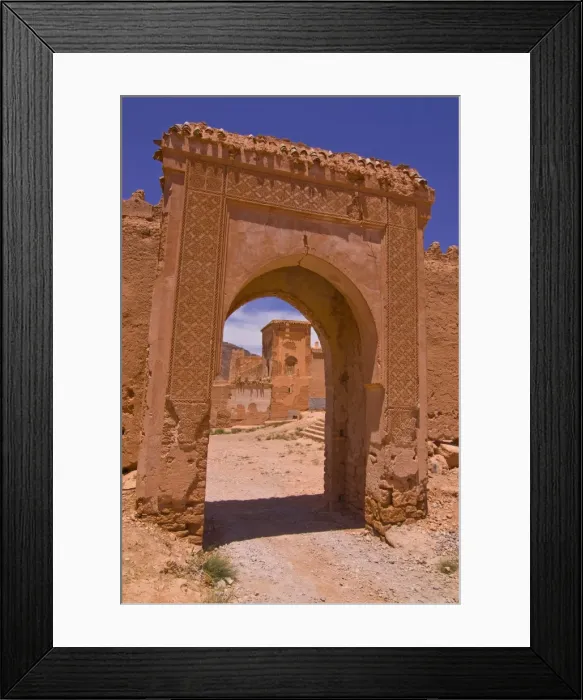 Framed Print : Entrance gate to an old ksar near Taroudannt, Morocco, North Africa, Africa Framed Print : Entrance gate to an old ksar near Taroudannt, Morocco, North Africa, Africa