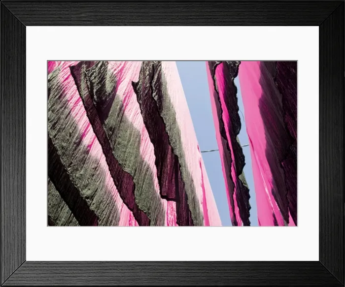 Framed Print : Coloured sheets in the souk, Marrakech, Morocco, North Africa, Africa