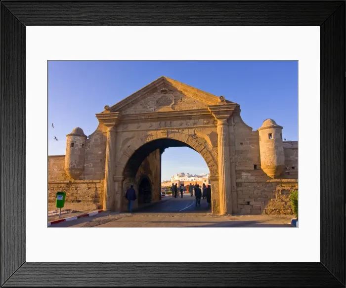 Framed Print : Entrance gate of the coastal city of Essaouira, UNESCO World Heritage Site Framed Print : Entrance gate of the coastal city of Essaouira, UNESCO World Heritage Site