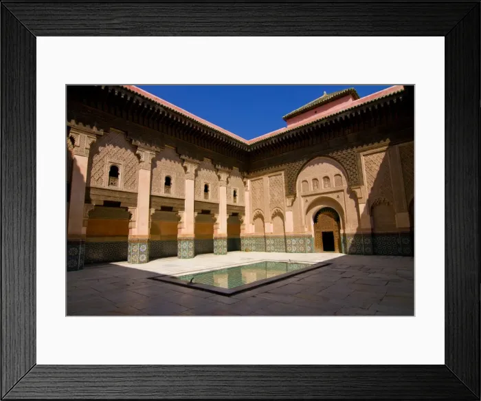Framed Print : Madrassa Ali Ben Youssef, Marrakech, Morocco, North Africa, Africa Framed Print : Madrassa Ali Ben Youssef, Marrakech, Morocco, North Africa, Africa