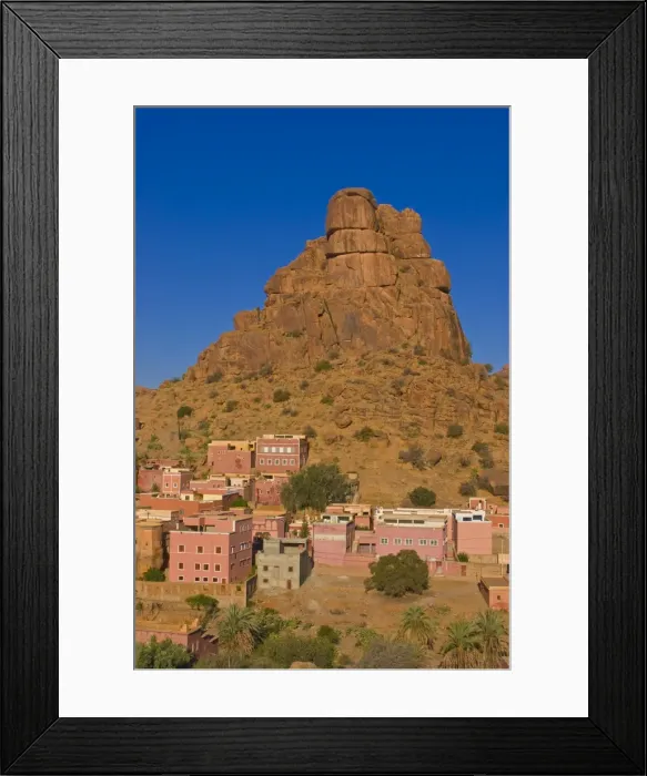 Framed Print : Small village near Tafraoute, Morocco, North Africa, Africa Framed Print : Small village near Tafraoute, Morocco, North Africa, Africa