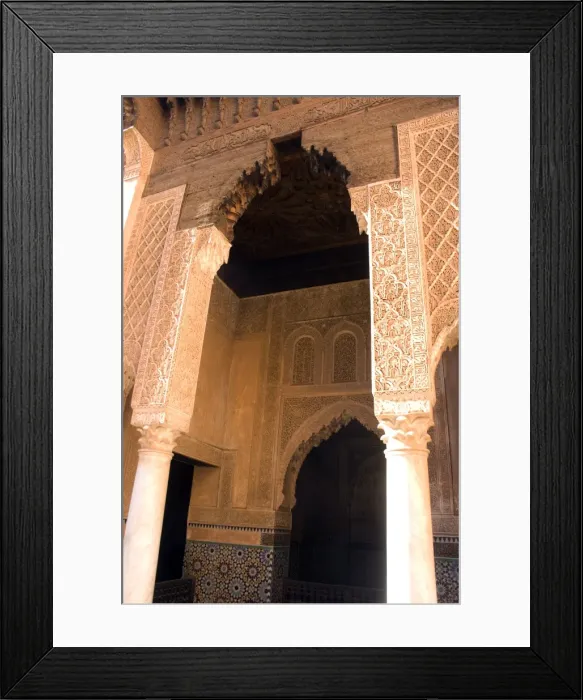 Framed Print : Arches, Ben Youssef Madrassa, Marrakesh, Morocco, North Africa, Africa Framed Print : Arches, Ben Youssef Madrassa, Marrakesh, Morocco, North Africa, Africa