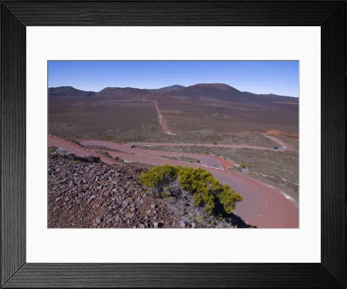Framed Print : Road leading to the Volcano of Piton de la Fournaise, La Reunion, Indian Ocean, Africa Framed Print : Road leading to the Volcano of Piton de la Fournaise, La Reunion, Indian Ocean, Africa