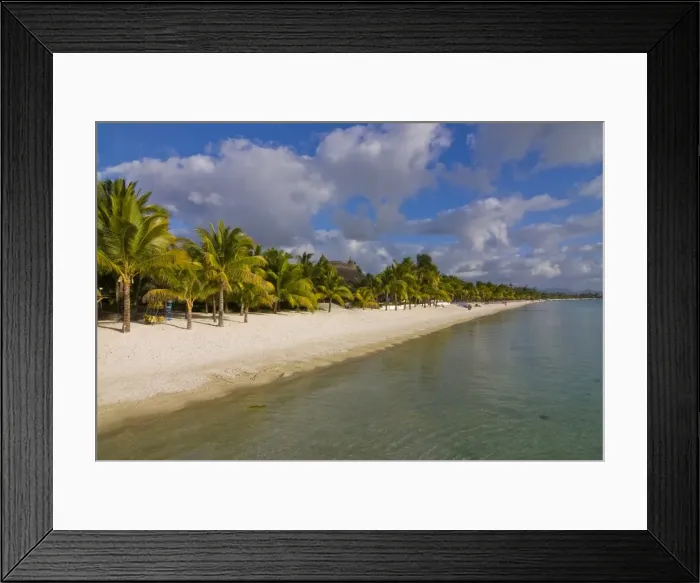 Framed Print : White sand, Trou aux Biches beach, Mauritius, Indian Ocean, Africa Framed Print : White sand, Trou aux Biches beach, Mauritius, Indian Ocean, Africa