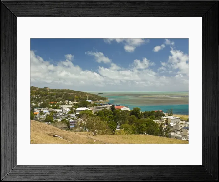 Framed Print : View of Port Mathurin, capital of the island of Rodrigues, Mauritius, Indian Ocean Framed Print : View of Port Mathurin, capital of the island of Rodrigues, Mauritius, Indian Ocean