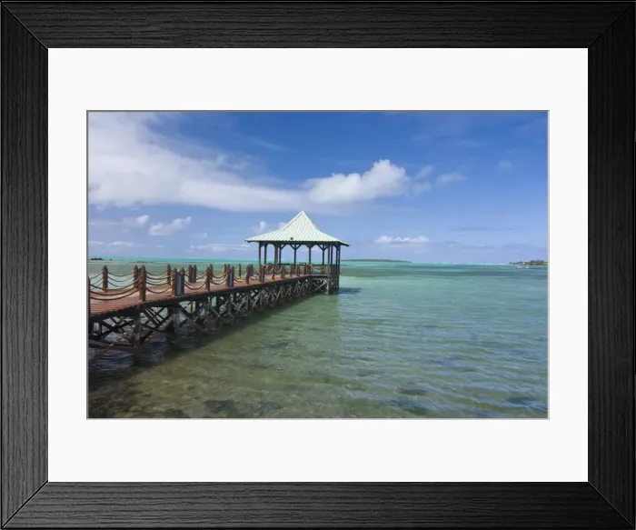 Framed Print : Boat pier in Mahebourg, Mauritius, Indian Ocean, Africa Framed Print : Boat pier in Mahebourg, Mauritius, Indian Ocean, Africa