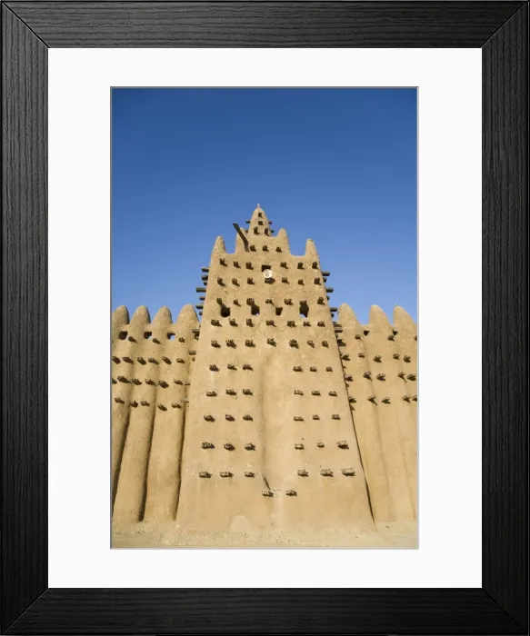 Framed Print : Grand mosque, the largest mud building in the world, UNESCO World Heritage Site Framed Print : Grand mosque, the largest mud building in the world, UNESCO World Heritage Site