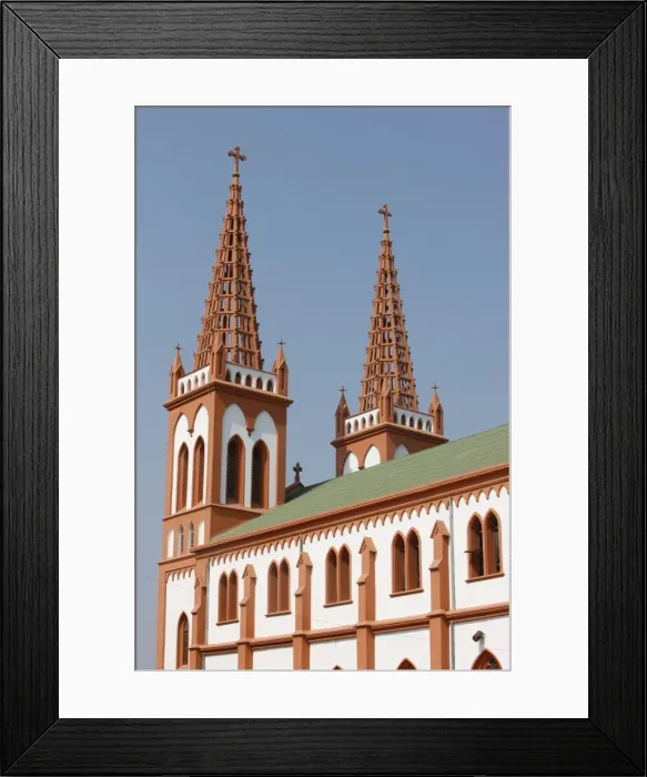 Framed Print : Lome cathedral, Lome, Togo, West Africa, Africa Framed Print : Lome cathedral, Lome, Togo, West Africa, Africa