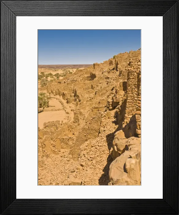 Framed Print : Ouadane, UNESCO World Heritage Site, Mauritania, Africa Framed Print : Ouadane, UNESCO World Heritage Site, Mauritania, Africa