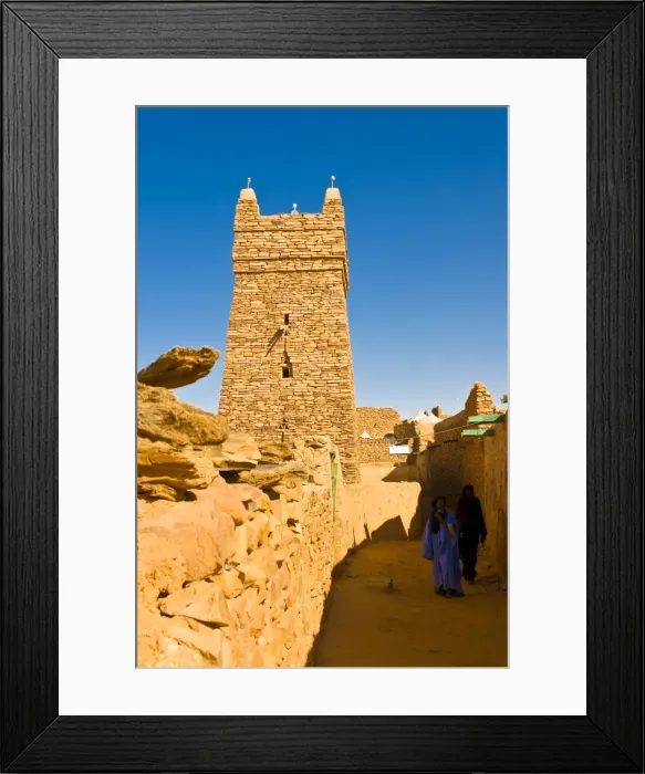 Framed Print : The ksar of the medieval trading centre of Chinguetti, UNESCO World Heritage Site Framed Print : The ksar of the medieval trading centre of Chinguetti, UNESCO World Heritage Site